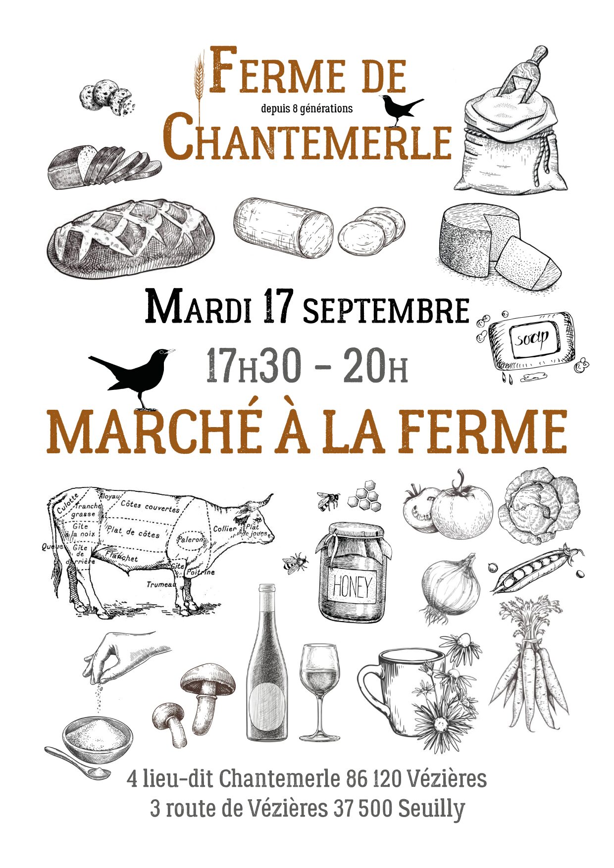 You are currently viewing Marché à la Ferme de Chantemerle