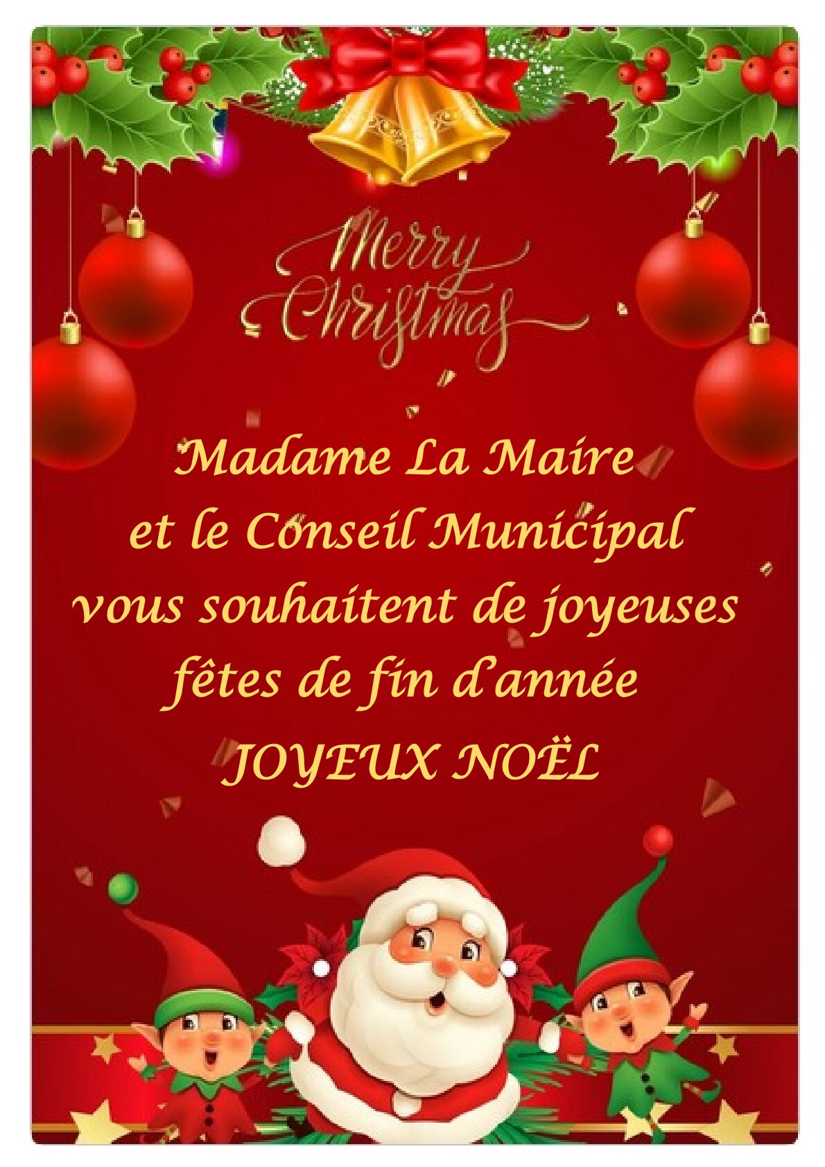 Lire la suite à propos de l’article Joyeux Noël