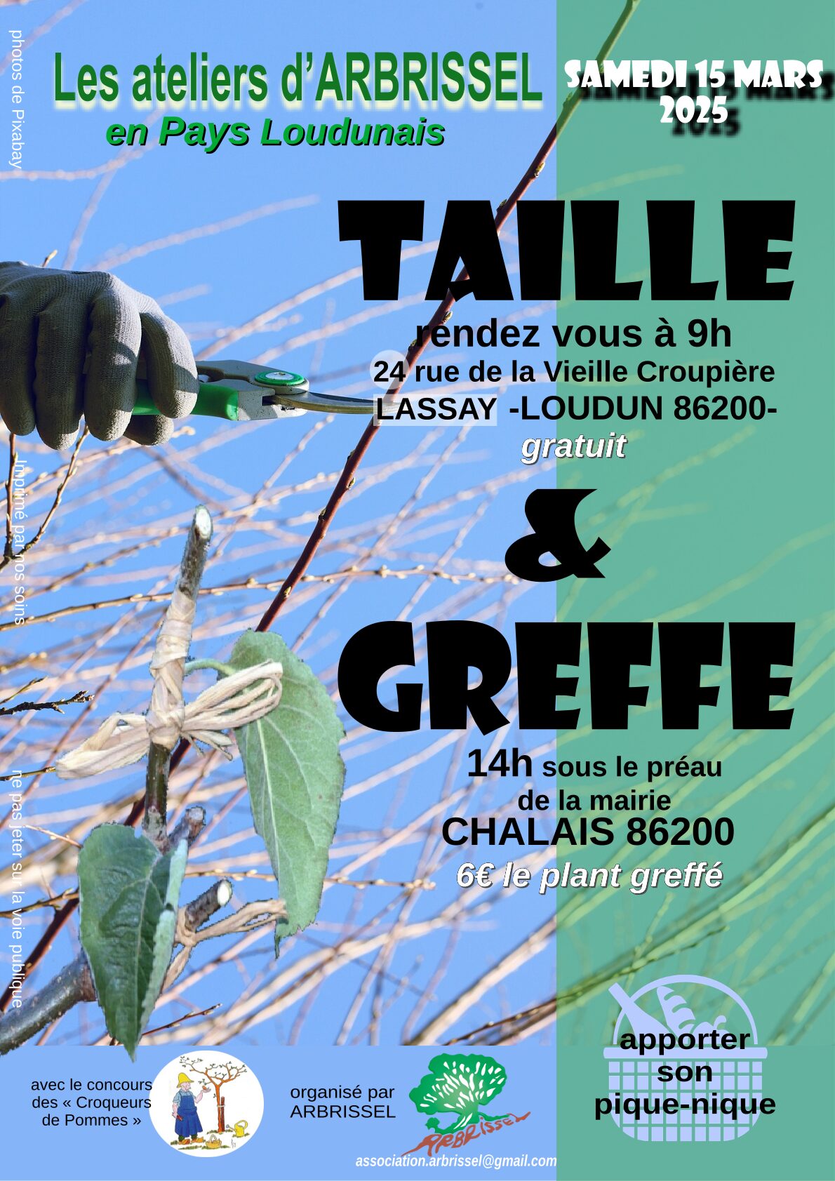 Lire la suite à propos de l’article ATELIER ABRISSEL – TAILLE ET GREFFE